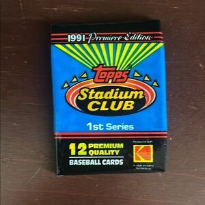 Topps stadium club first series baseball cards